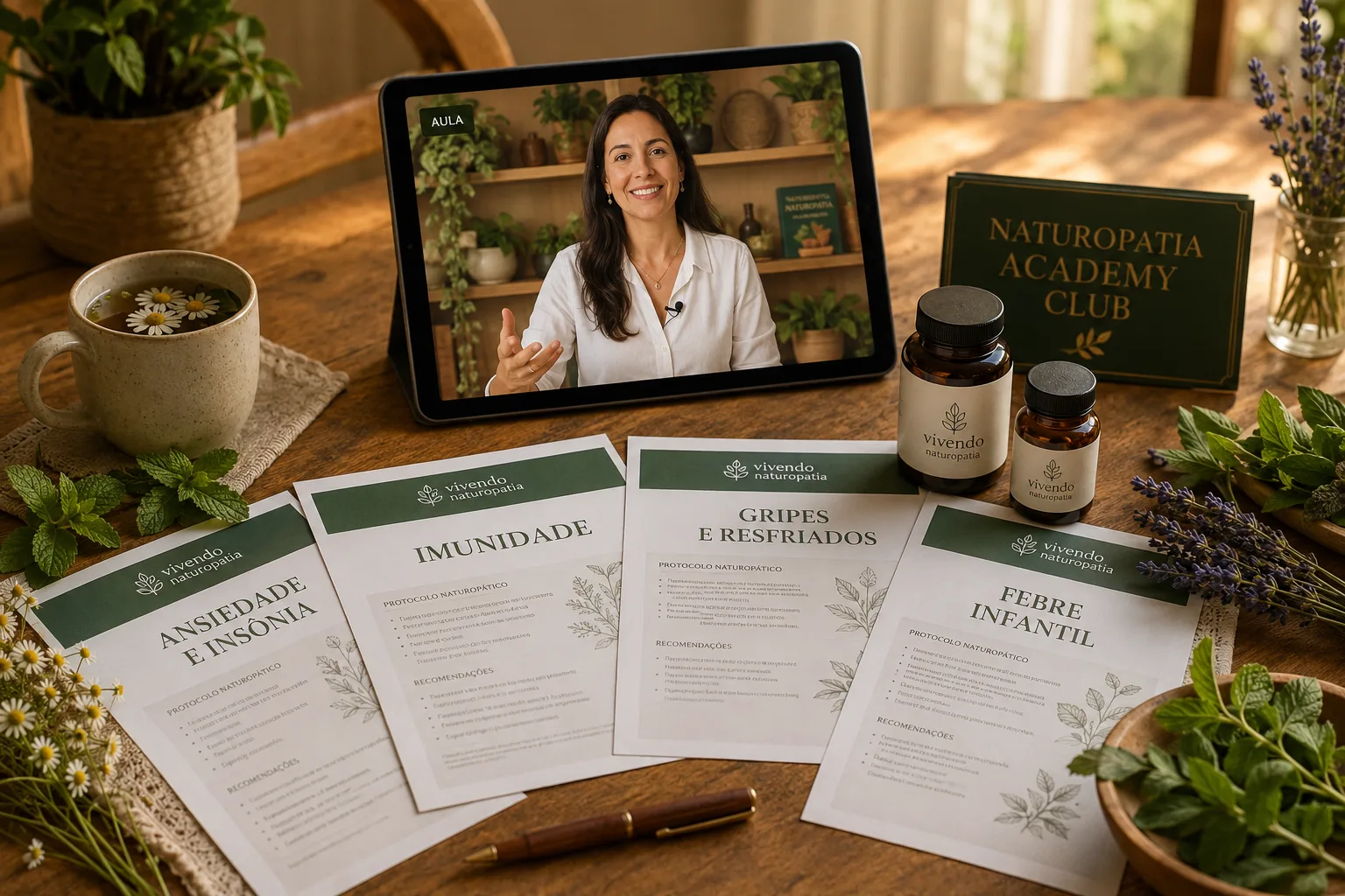 Protocolos de urgência prontos no Naturopatia Academy